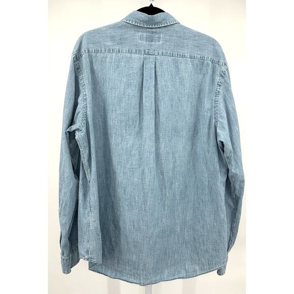 Polo Ralph Lauren Indigo Chambray Shirt XL - Picture 4 of 7